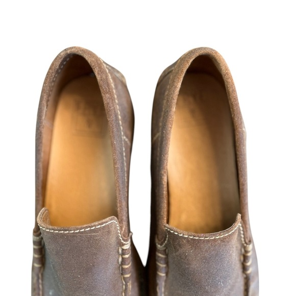 Frye Brown Leather Slip-On Loafers main image 7